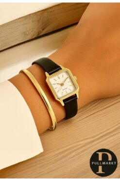 pullmarkt 2li Set - Bilezik + Minimal Tarz - Kadın Kol Saat