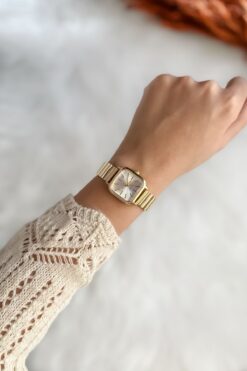 G-Sport POLO Kadın Saat Altın Rengi Metal Kol Saati