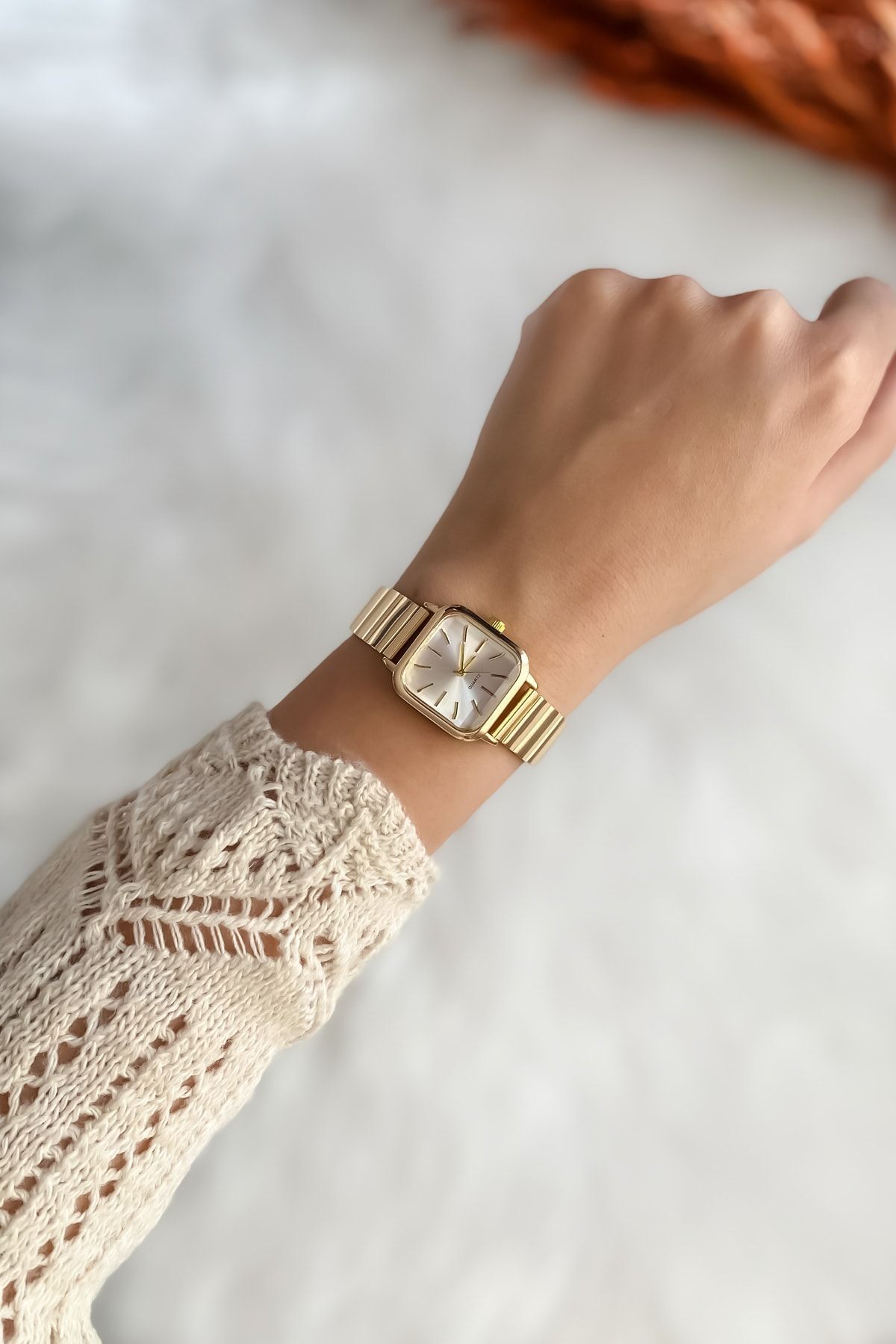 G-Sport POLO Kadın Saat Altın Rengi Metal Kol Saati