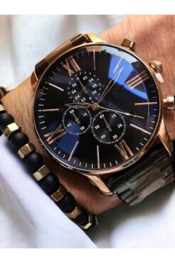 DARK BLANC Paslanmaz Ipc Kaplama Lüx Spor Metal Erkek Kol Saati