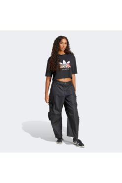 adidas Love Lift Us Up Kadın Siyah Crop T-shirt
