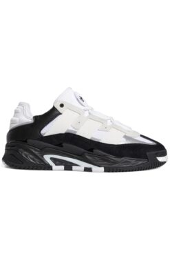 adidas Niteball Leather Unisex Shoes Black Hakiki Deri Unisex Günlük Spor Ayakkabısı Siyah