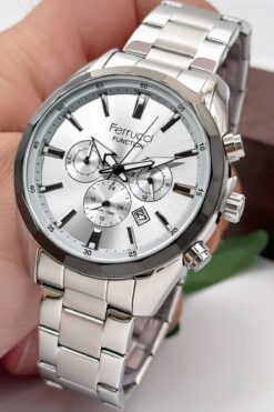 Ferrucci Function Erkek Kol Saati Gümüş Renk Çelik Kordon&kasa 3 Atm Suya Dayanıklılık Zmfer041