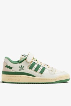 adidas Orijinal Forum 84 Low Leather Sneaker Hakiki Deri Unisex Günlük Spor Ayakkabı Bej Yeşil