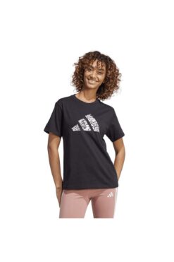adidas W C Camo Tee Bl Kadın T-shirt Jj4110 Black