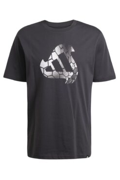 adidas M C Hot Q1 Tee Erkek Günlük Tişört Siyah