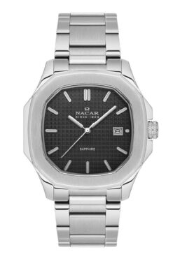 Nacar SAFİR CAM GÜMÜŞ ERKEK KOL SAATİ NC40-291044-ABM