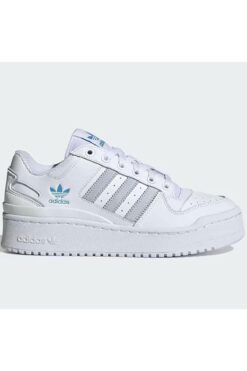 adidas Forum Bold Stripes Womens Leaher Sneaker White Hakiki Deri Kadın Günlük Spor Ayakkabı Beyaz