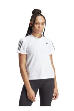 adidas Beyaz Kadın Yuvarlak T-shirt Ik7442 Otr
