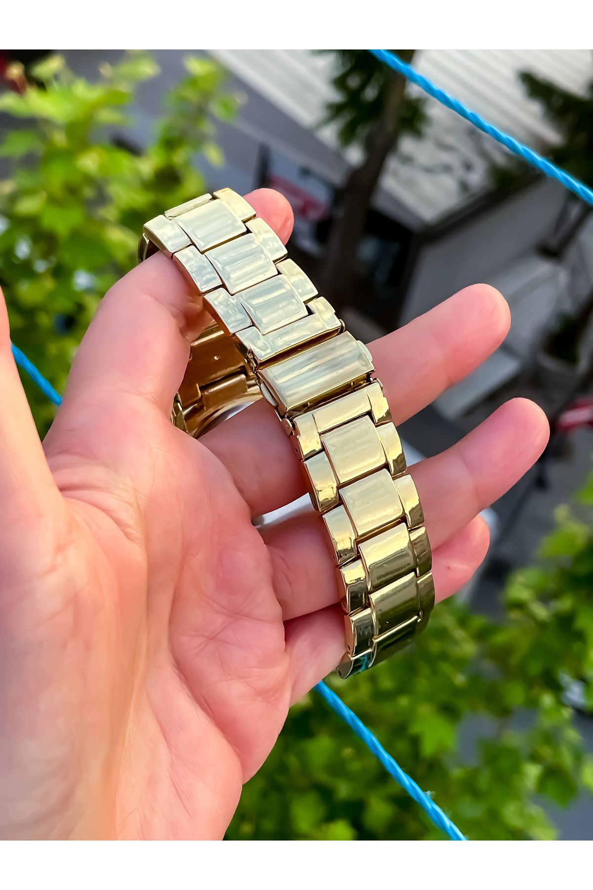 S.POLO Yeni Sezon Altın Renk Özel Tasarım Şık Model Erkek Kol Saati Bileklik Hediyeli Babalar Günü Hediyesi - Görsel 6