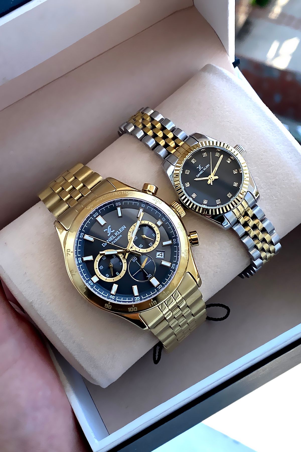 Daniel Klein %100 Orijinal Lüks Çelik Su Geçirmez 2 Yıl Garantili Sevgili Çift Saati Bileklik Hediyeli - Görsel 5