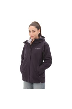 adidas Ix7939-k X W Fleece 3ın1 Kadın Yağmurluk-r&uuml;zgarlık Mor