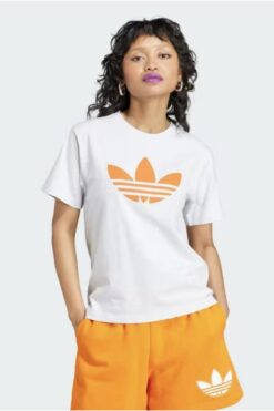 adidas Originals Pearl Trefoil Kadın Gri t-shirt