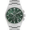 Daniel Klein Exclusive Multi Fonksiyonel Yeşil Kadran, 3 Atm Erkek Gümüş Renk Metal Kordon Kol Saati