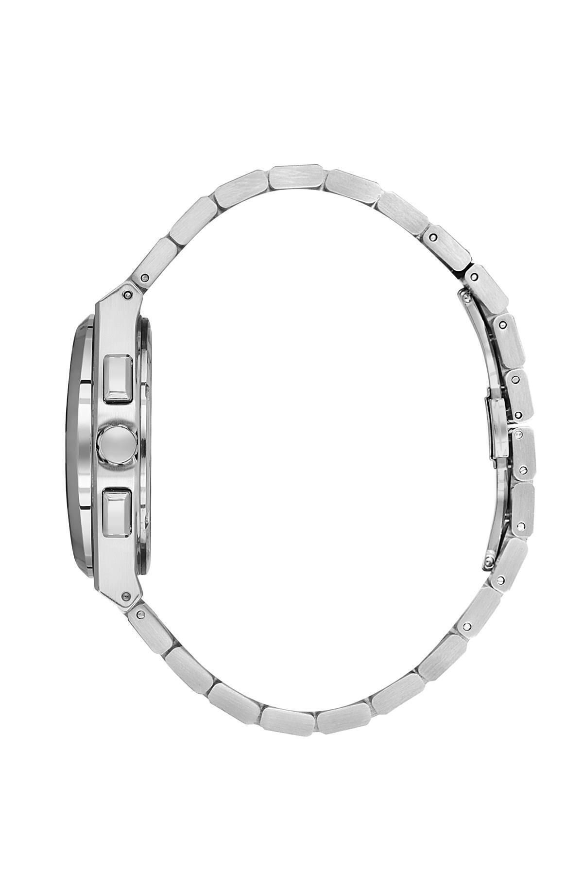 Daniel Klein Exclusive Multi Fonksiyonel Yeşil Kadran, 3 Atm Erkek Gümüş Renk Metal Kordon Kol Saati - Görsel 4