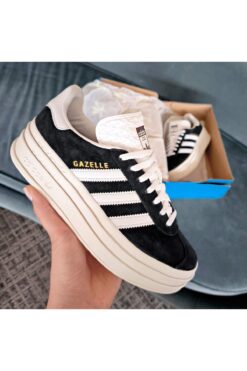 adidas Gazelle Bold W Kadın Günlük Ayakkabı HQ6912 Siyah