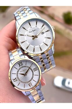 Pierre Cardin Bay ve Çiftlere Özel Çelik Kordon Çift Kol Saati 30 Mt Su Gecirmez CF.PR80002.M2