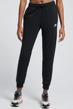 Nike Sportswear Essential Fleece Kadın Siyah Eşofman Altı