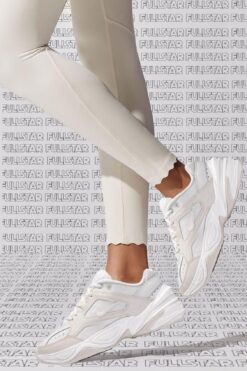 Nike M2k Tekno Leather Unisex Sneaker Hakiki Deri Spor Ayakkabı Kırık Beyaz Yükseklik 4cm