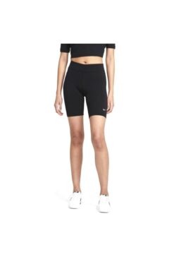 Nike Siyah - Gri - Gümüş Kadın Skinny Fit Tayt CZ8526-010 W ESSNTL MR BIKER SHORT
