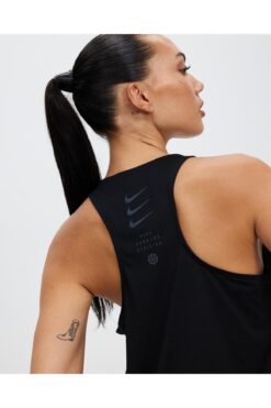 Nike Dri-Fit Run Division Running Siyah Kadın Atlet