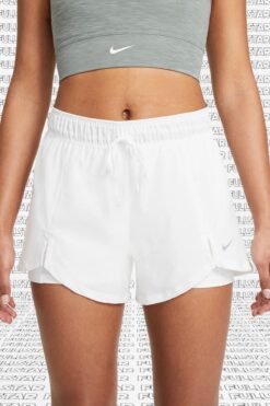 Nike Flex Essential 2 In 1 Training White Shorts Ikisi Bir Arada Taytlı Beyaz Kadın Şort