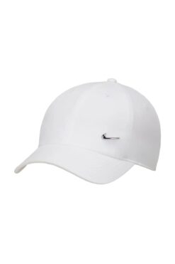 Nike Şapka DRI-FIT CLUB Metal Swoosh Unisex Beyaz Şapka