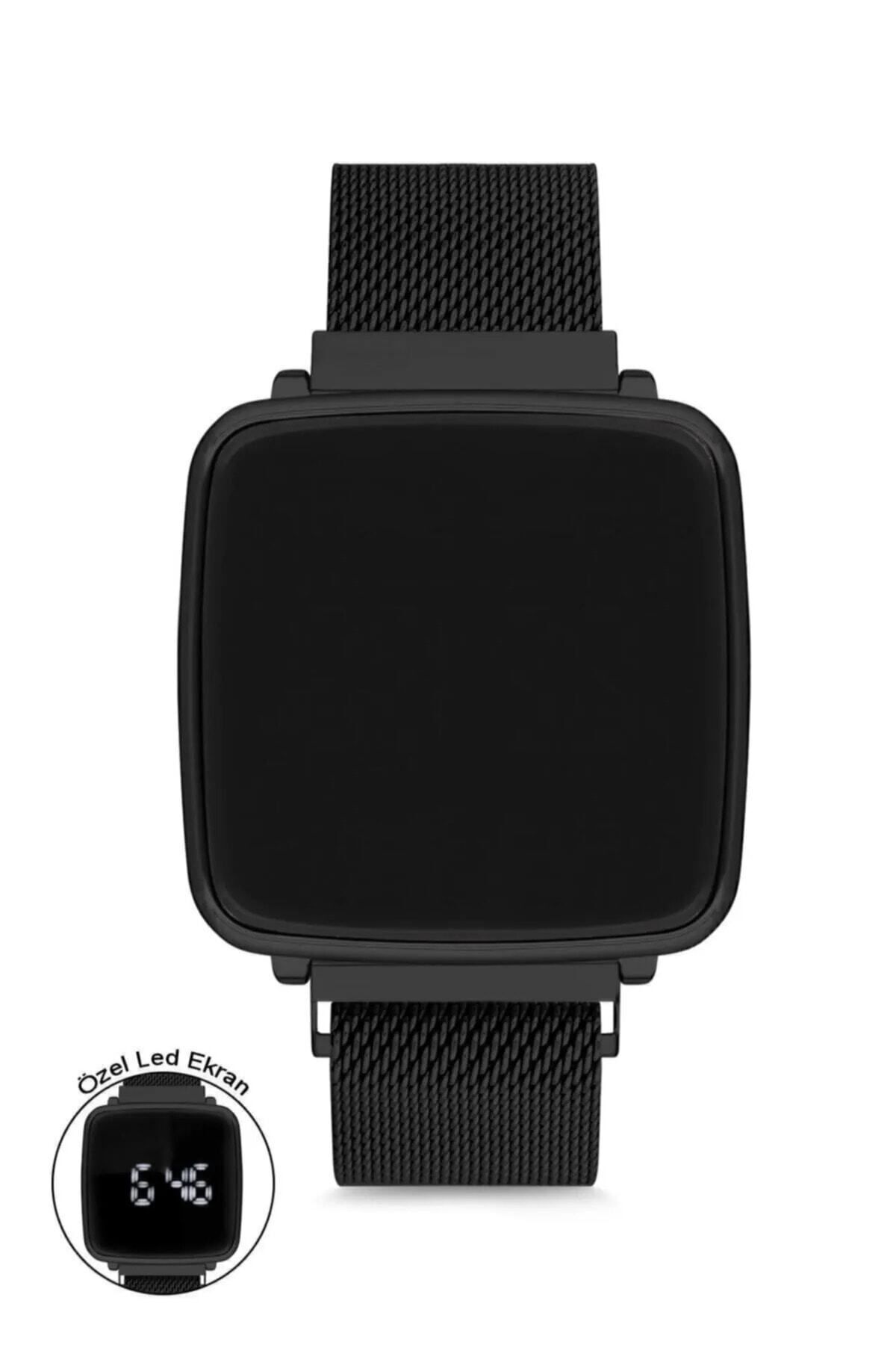 Spectrum Unisex Hasır Dokumalı Dokunmatik Mıknatıs Kordonlı Saat ( Akkılı Saat Değildir )