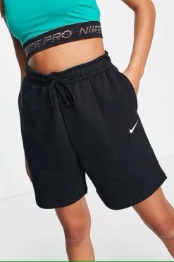 Nike Sportswear Essentials Collection Fleece High Rise Loose Fit Short Kadın Yüksek Bel Bol Kesim Pa