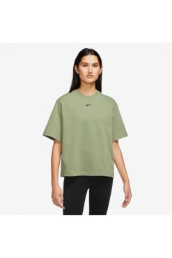 Nike Sportswear Loose Fit Short-SleeveOversize Yeşil Kadın T-shirt FD4149-386
