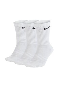 Nike Unisex 3'lü Paket Spor Çorap - Günlük, Pamuklu Yastıklı Mürettebat, einfarbig