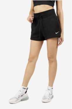 Nike Sw Pnx Fleece Yüksek Belli BOL KESİM Kadın Siyah Şort