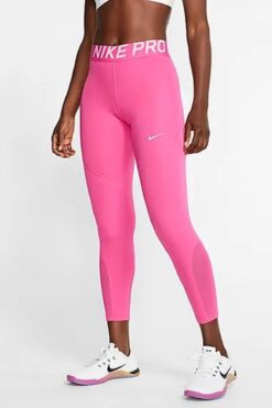 Nike Pro Tigh Fit Full Length Leggings Toparlayıcı Tam Boy Tayt Pembe