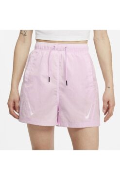 Nike Wmns Sportswear Swoosh Woven Graphic Kadın Spor Şort Pembe Nk Dr6205-695