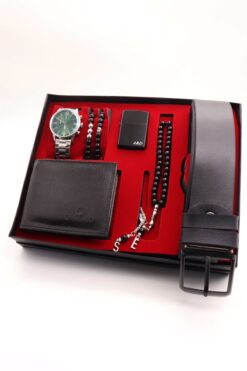 Northwatch Kişiye Özel Metal Erkek Saat, Özel Çakmak , Kemer , Cüzdan Bileklik Ve Tesbih Seti