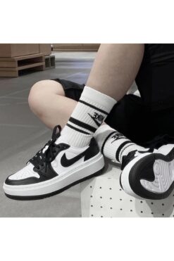Nike Air Jordan 1 Elevate Low Platform Sneaker  Spor Ayakkabı DH7004-109 (DAR KALIP)