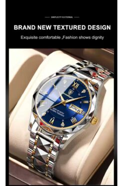 Z1 Home LÜX PASLANMAZ ÇELİK SU GEÇİRMEZ TAKVİMLİ KOL SAATİ