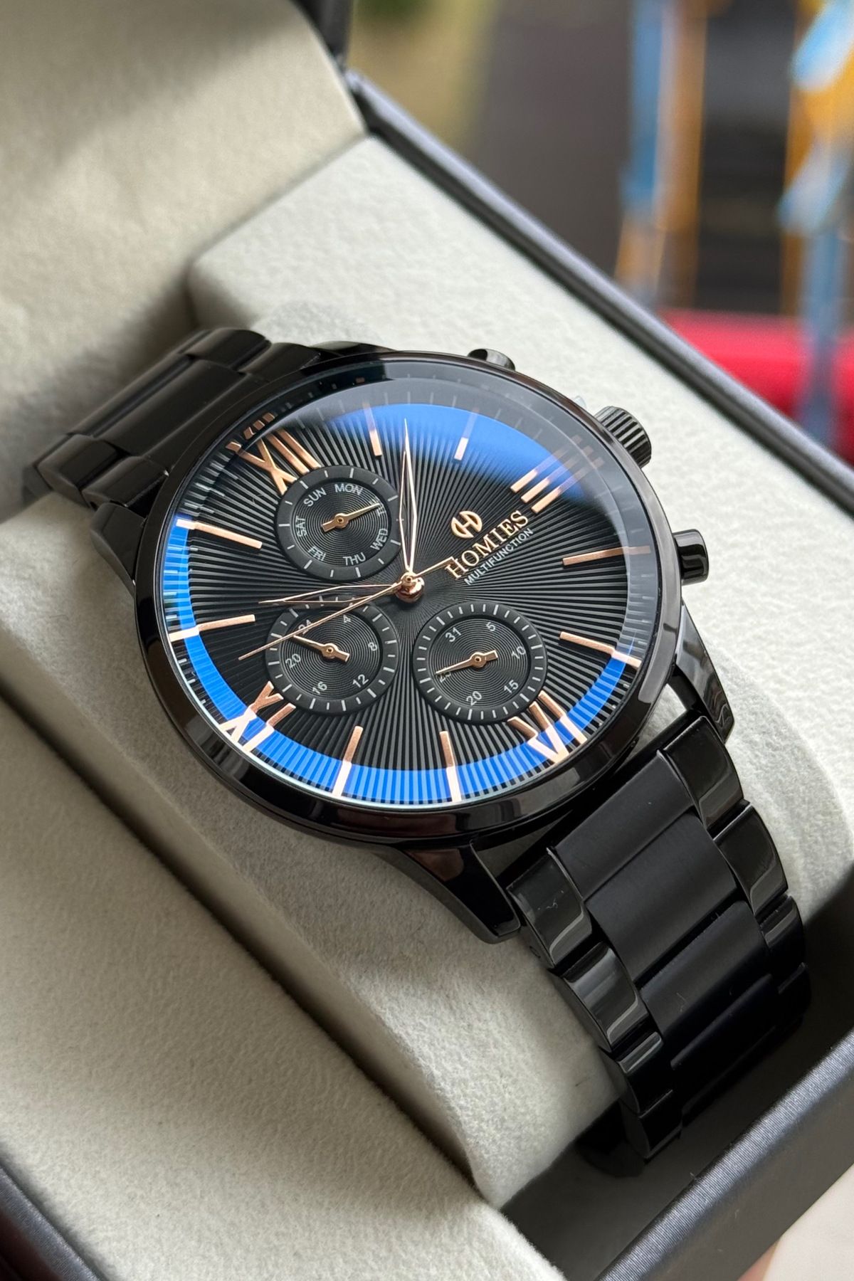 Homies ERKEK KOL SAATİ 2 YIL GARANTİLİ TÜM FOKSİYONLARI AKTİF HEDİYELİK KUTUSU VE BİLEKLİK HEDİYELİ - Görsel 2