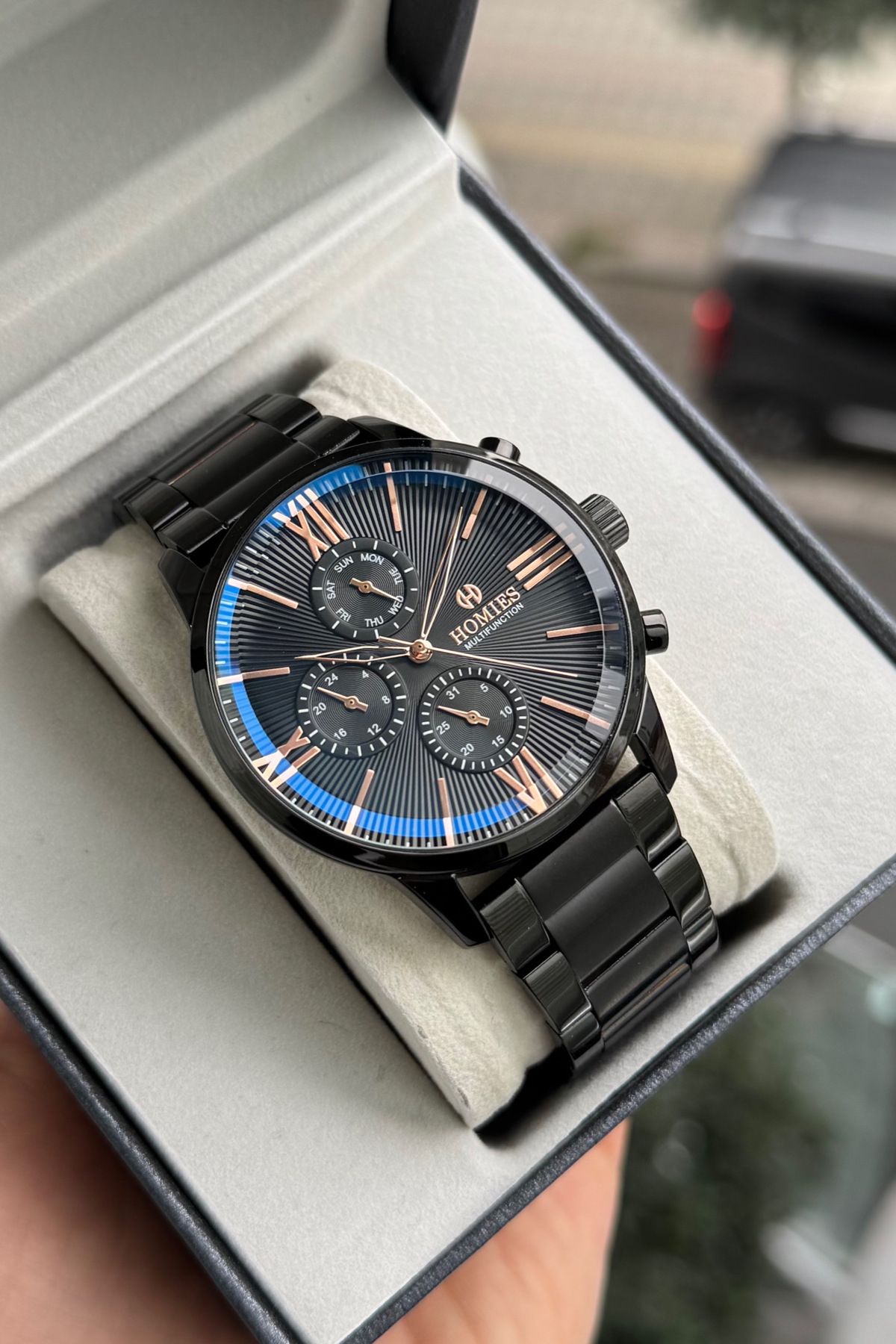 Homies ERKEK KOL SAATİ 2 YIL GARANTİLİ TÜM FOKSİYONLARI AKTİF HEDİYELİK KUTUSU VE BİLEKLİK HEDİYELİ - Görsel 6