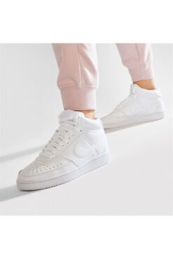 Nike Wmns Court Vision - Kadın Beyaz Bilekli Spor Ayakkabı - Cd5436-100