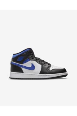 Nike Air Jordan 1 Mid White Black Royale 554725-140 Kadın Basketbol Ayakkabısı