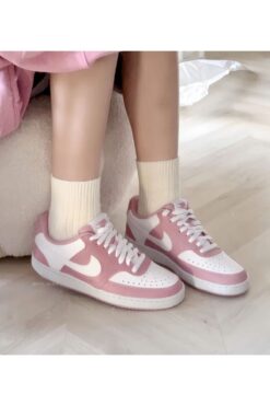 Nike Günlük W Court Vision Low Günlük Unisex Pembe Spor Ayakkabı Sneaker