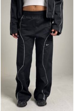 Nike yüksek belli dokuma pantolon(Geniş kalip)