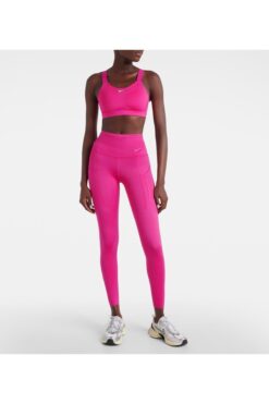 Nike Dri-Fit Go Firm-Support High-Waisted 7/8 Running Pembe Kadın Tayt