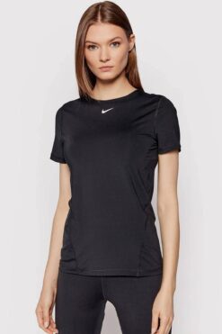 Nike Pro 365 Dri Fit Women's Trinning T-shirt KAdın Koşu Antrenman Tişörtü Siyah