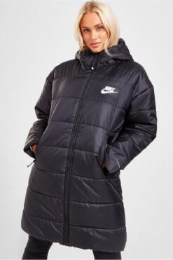Nike Therma-Fit Repel Synthetic-Fill Siyah Kadın Bol Kesim Spor Parka