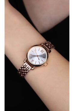 DARK BLANC Rose Gold Renk Özel Seri Minimal Kol Saati Çok Ince Bilekli Lar Için