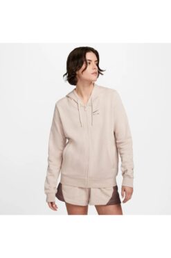 Nike Sportswear Air Fleece women's hoodie Kadın kapüşonlu  fermuarlı sweatshirt dv8046
