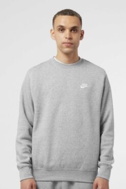 Nike Sportswear Club Unisex Crew Sweatshirt Unisex Sweatshirt Gri