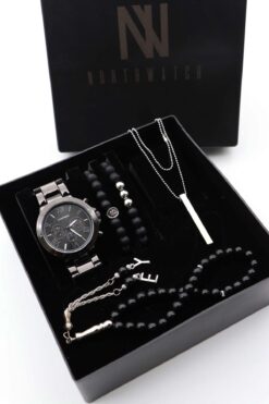Northwatch Erkek Kol Saati Kolye Tesbih Ve Bileklik Set